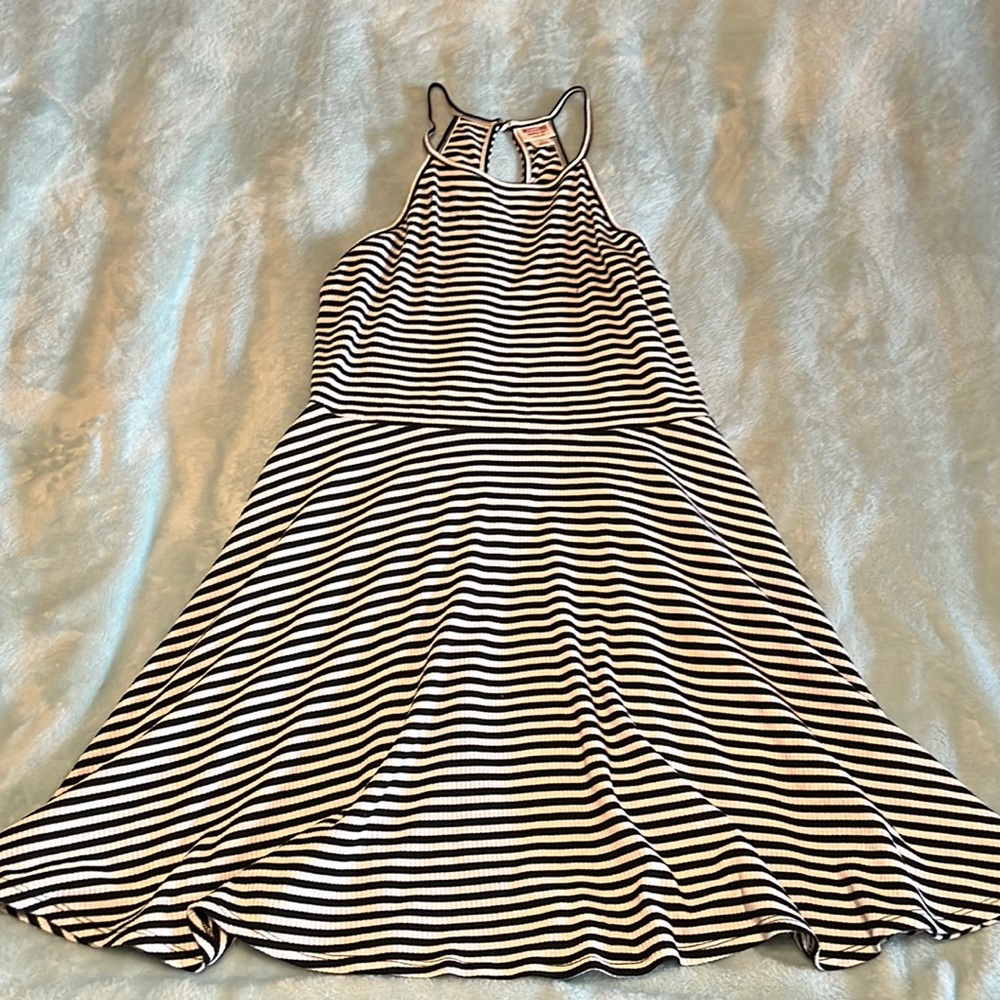 Mossimo Supply Co Black & White Stripped Dress